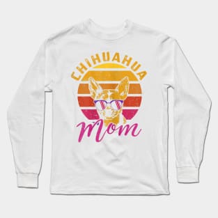 Chihuahua Mom Retro Vintage Long Sleeve T-Shirt